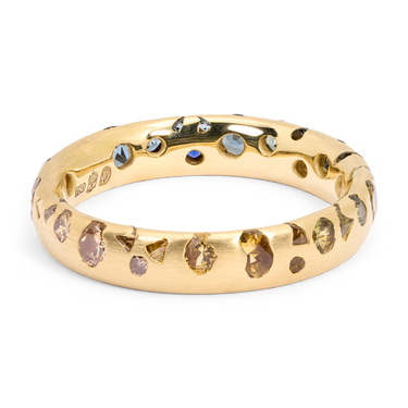 Cypress Gradient Confetti Ring - Made to Order